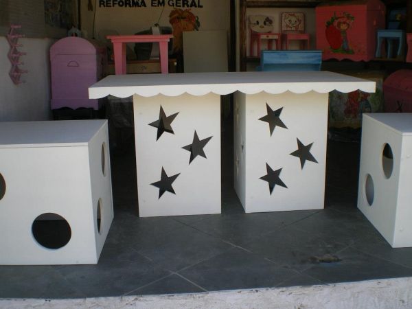 mesa cubo  estrela